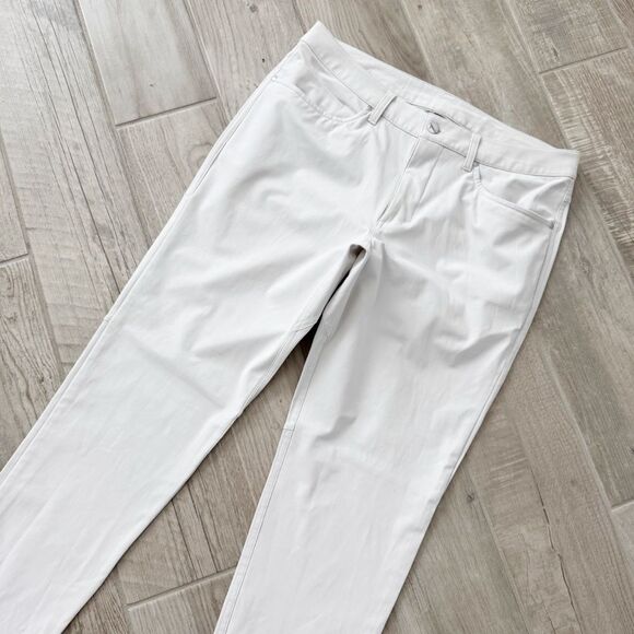 NEW Lululemon ABC Slim-Fit Pant 32" Warpstreme Raw Linen Size 34 - Picture 6 of 15